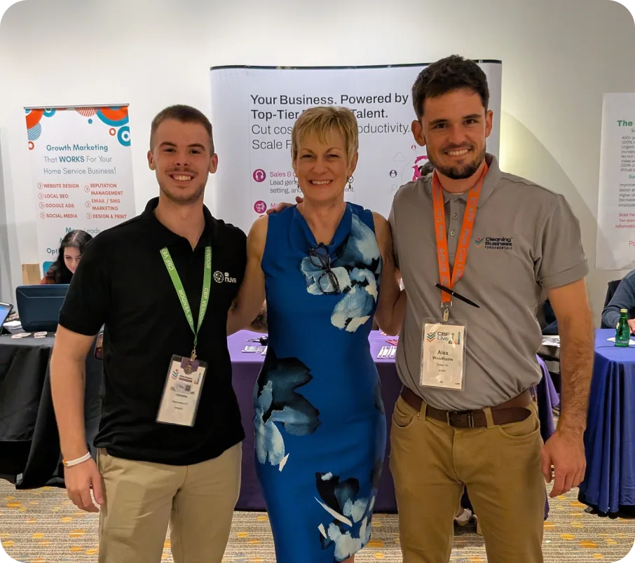 GetNuva team at the CBF Live 2025 photo backdrop