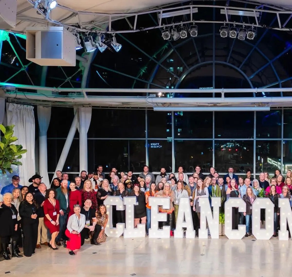 Attendees gathered for the CleanCon 2026 group photo