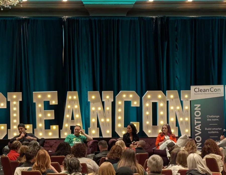 A panel session on the CleanCon 2026 main stage